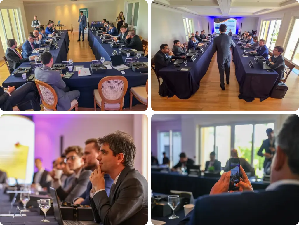 Participantes em encontro presencial da MasterClass da EBATS